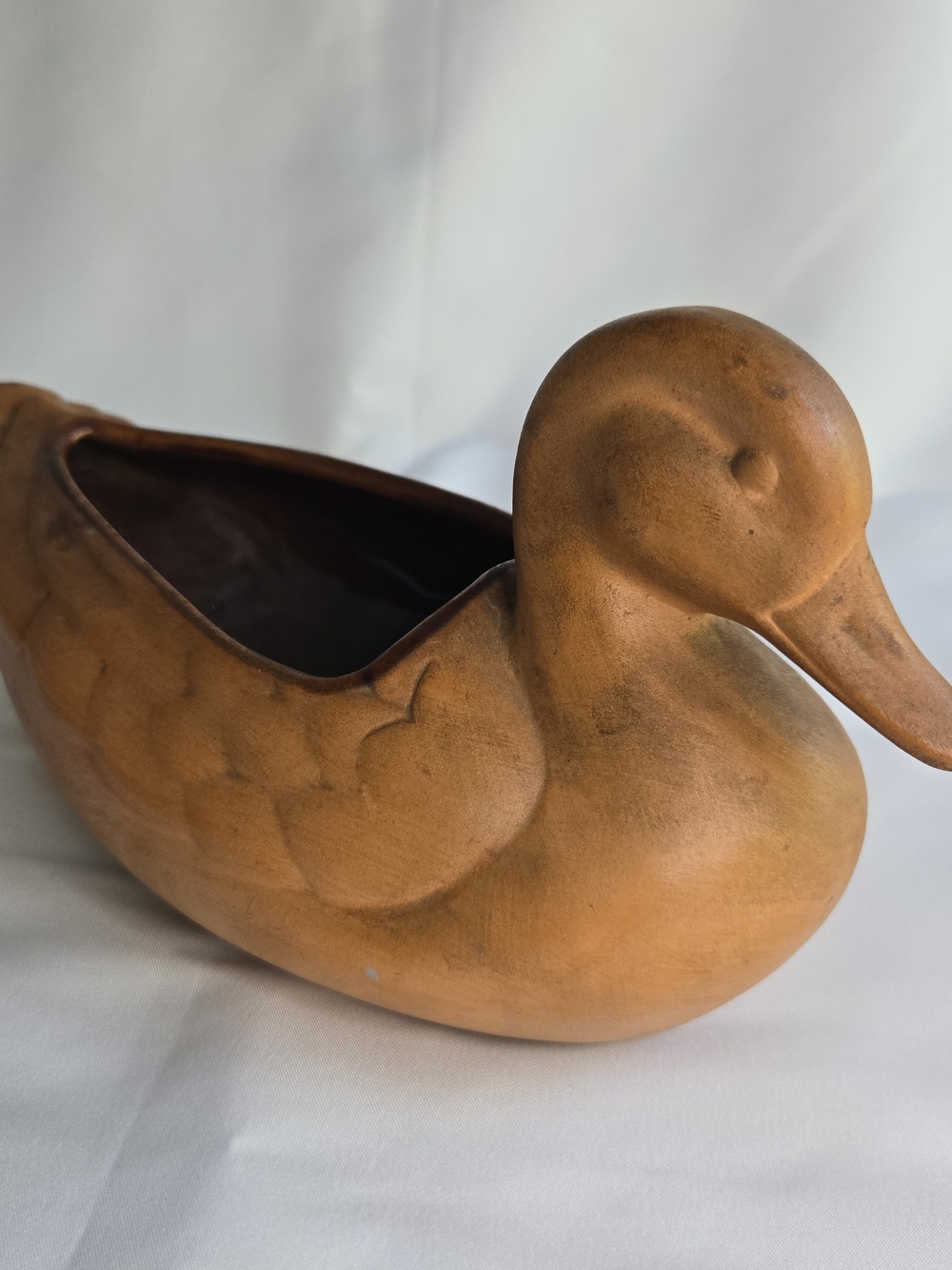 Frankoma Duck Planter 208A Ceramic Pottery Prairie Brown Vintage Farmhouse